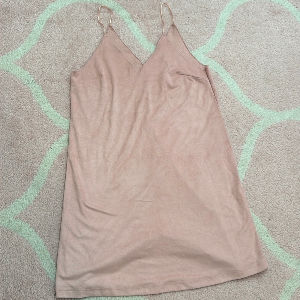 Faux suede mini dress size small forever 21